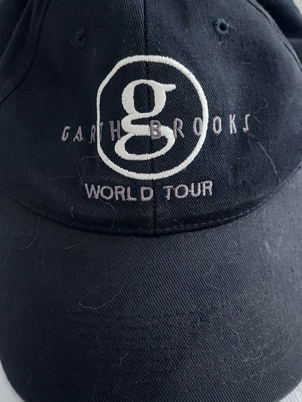 Black 'World Tour' Embroidered Baseball Cap